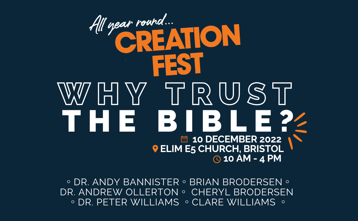 Why Trust The Bible? Creation Fest